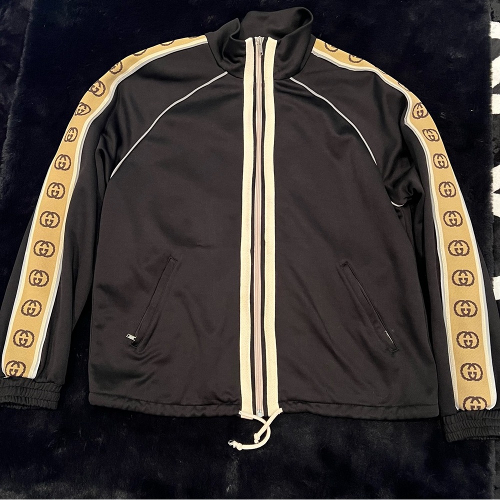Authentic Gucci Oversized Technical Track Zip up - image 1
